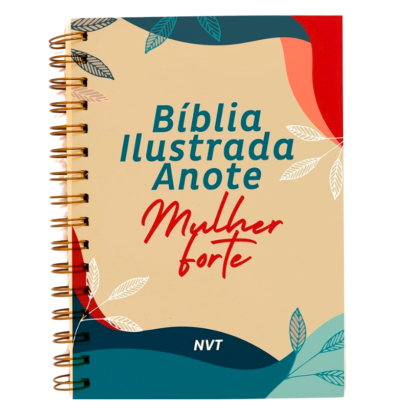Bíblia Ilustrada Anote Mulher Forte Caligrafia