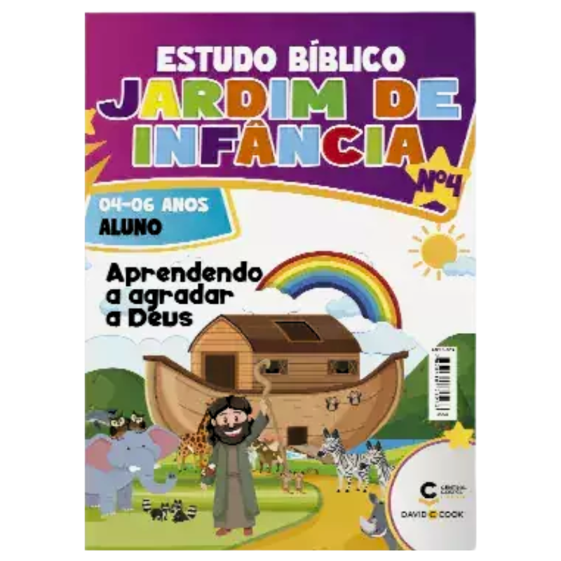 REVISTA ESTUDO BÍBLICO JARDIM DE INFANCIA 04 - APRENDENDO A AGRADAR A DEUS - 04 A 06 ANOS ALUNO