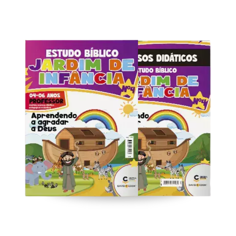 KIT PROFESSOR ESTUDO BÍBLICO JARDIM DE INFANCIA 04 - APRENDENDO A AGRADAR A DEUS - 04 A 06 ANOS