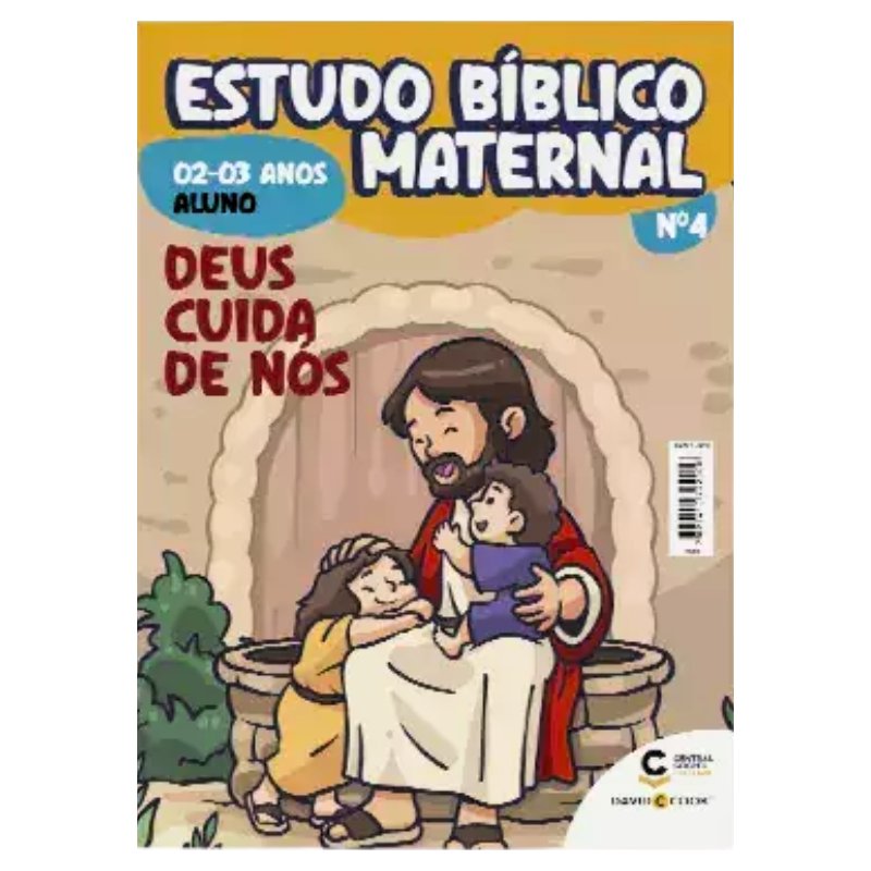 REVISTA ESTUDO BÍBLICO MATERNAL 04 - DEUS CUIDA DE NÓS - 02 A 03 ANOS ALUNO