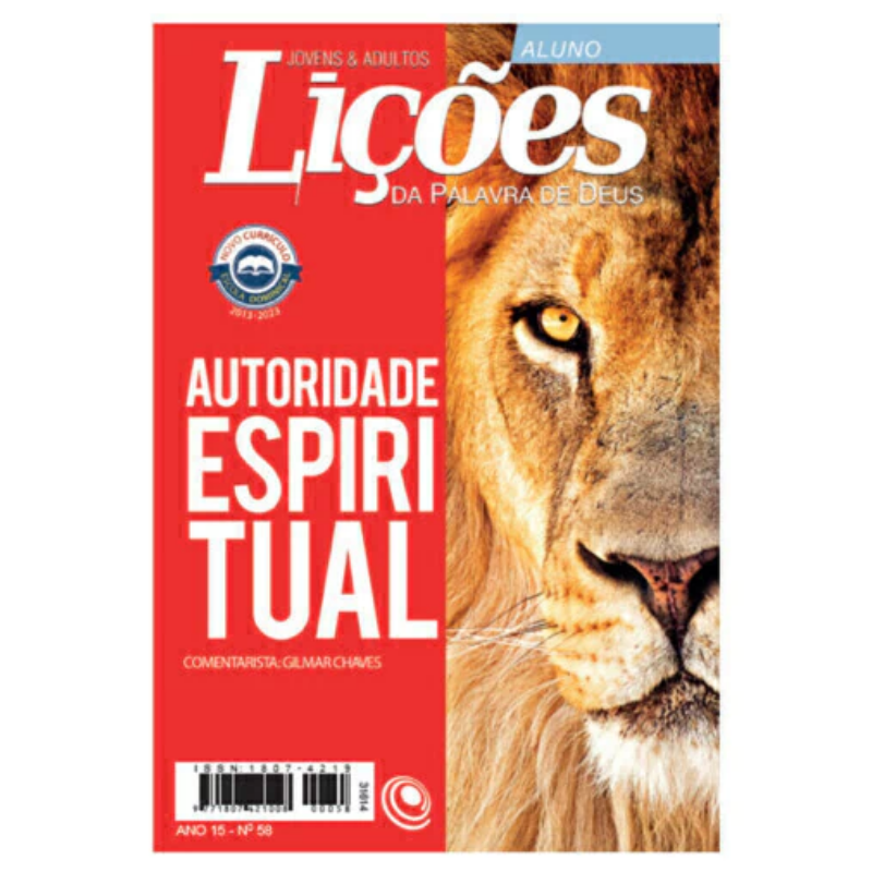 REVISTA EBD Nº 58 LIÇÕES -ALUNO - AUTORIDADE ESPIRITUAL