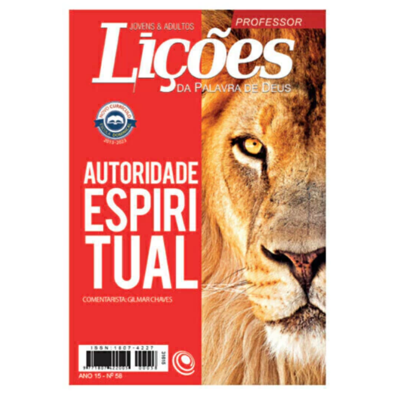 REVISTA EBD Nº 58 LIÇÕES -PROFESSOR - AUTORIDADE ESPIRITUAL