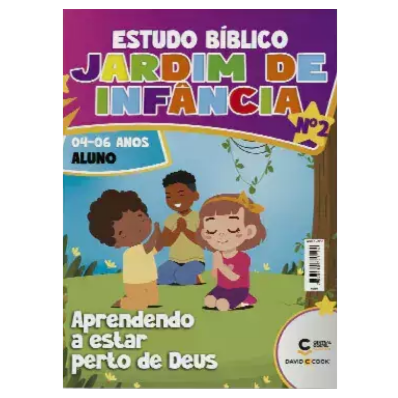 REVISTA ESTUDO BÍBLICO JARDIM DE INFÂNCIA 02 - APRENDENDO A ESTAR PERTO DE DEUS - ALUNO