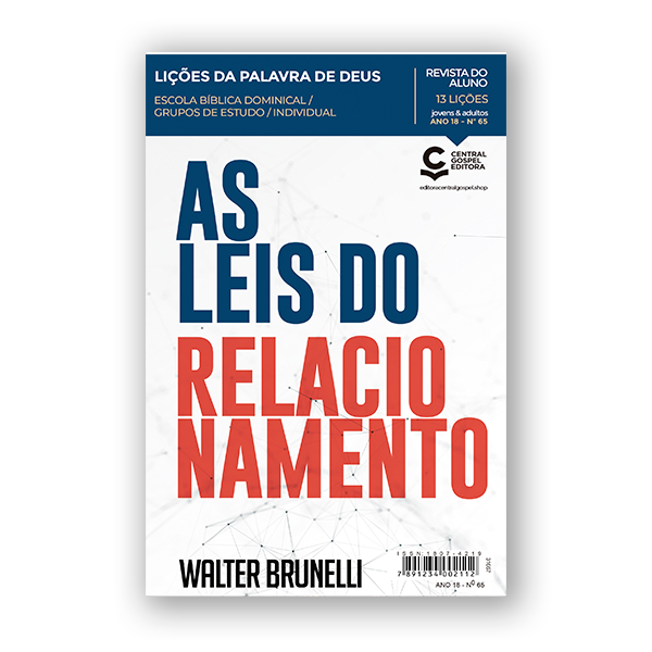 Revista EBD N65 Liçoes da Palavra de Deus - As Leis do Relacionamento  ALUNO