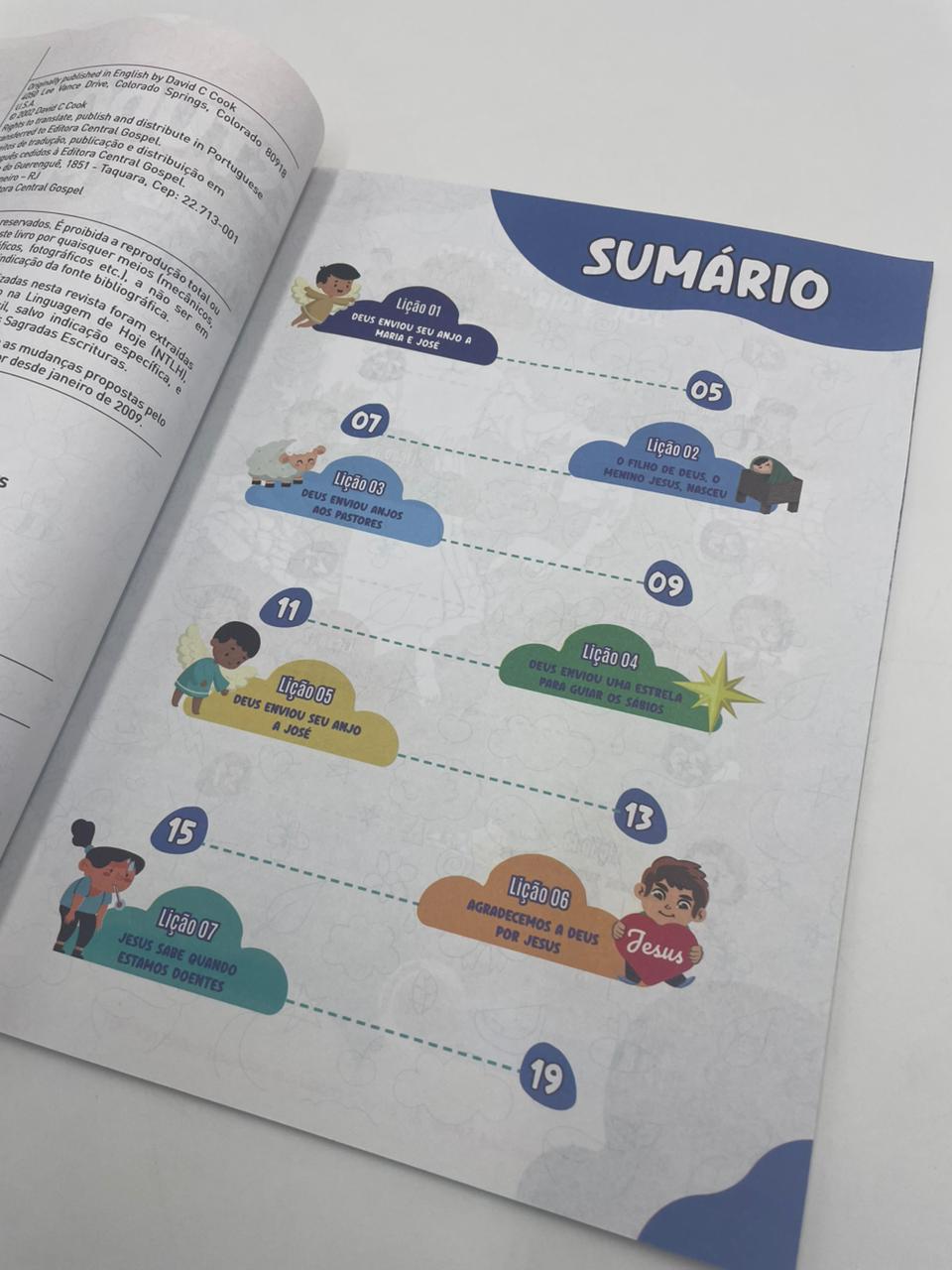 Revista EBD N02 Estudo Bíblico Maternal - Jesus Sabe Tudo Sobre Nós ALUNO