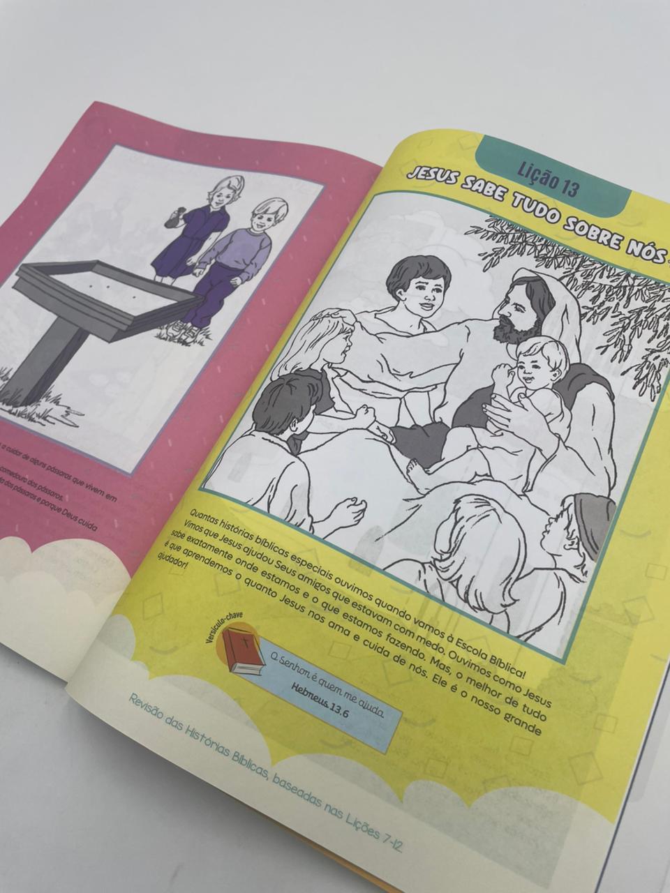 Revista EBD N02 Estudo Bíblico Maternal - Jesus Sabe Tudo Sobre Nós ALUNO