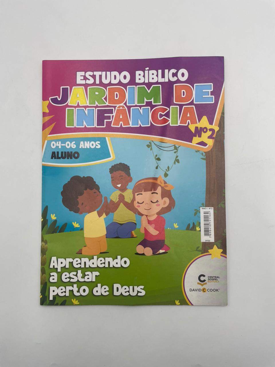 Revista EBD N02 - Jardim de Infancia (4 a 6 anos) - Aprendendo a Estar Perto de Deus  ALUNO