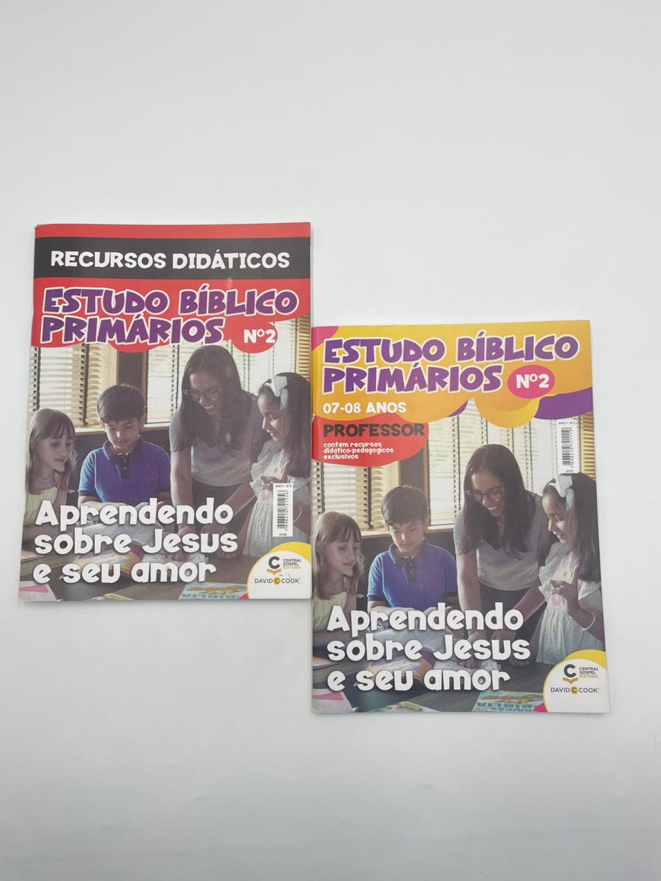 Kit Revista e Recurso Didático EBD 02 - Primários (7 e 8 anos) - Aprendendo Sobre Jesus e seu Amor - PROFESSOR