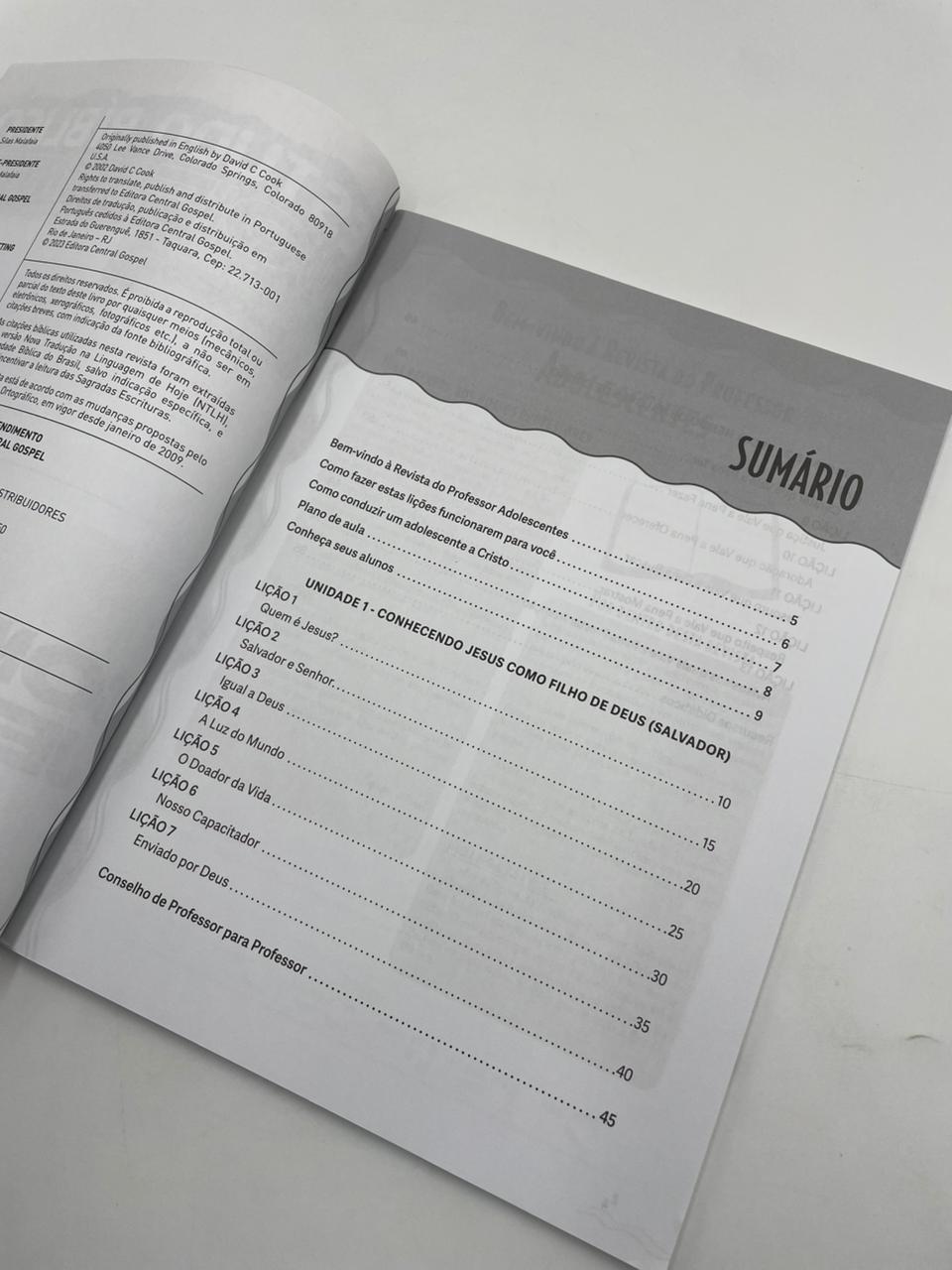 Revista EBD N02 Estudo Bíblico Adolecentes 12 a 14 anos - PROFESSOR