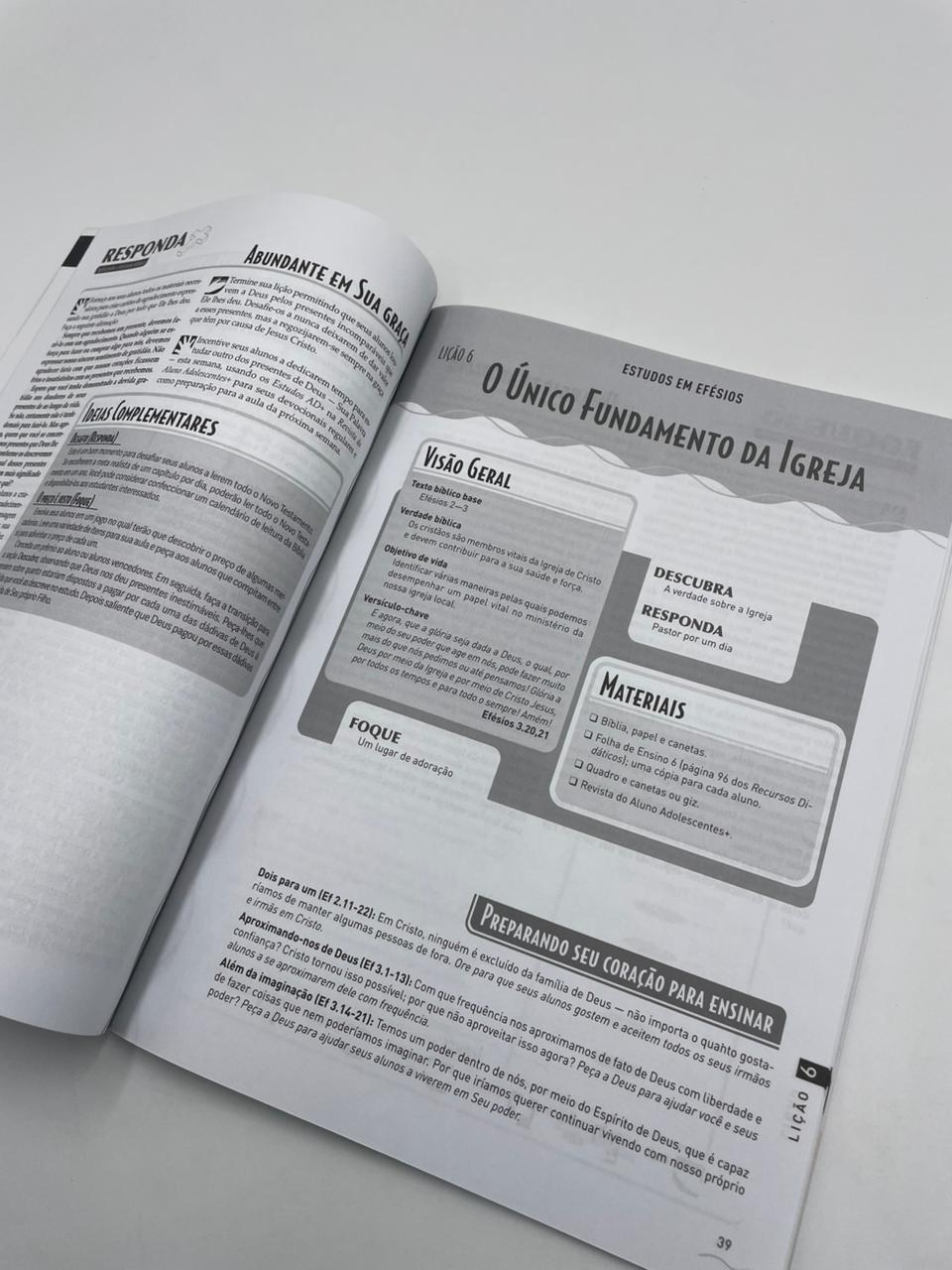 Revista EBD N02 - Adolecentes (15 a 17 anos) Mudando de Dentro Para Fora- PROFESSOR