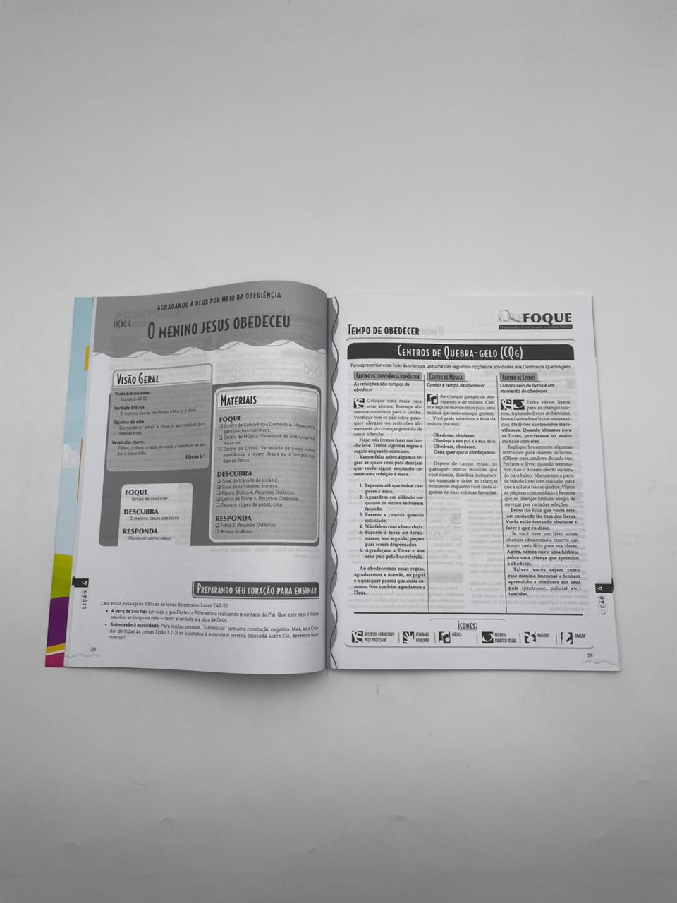 Kit Revista e Recurso Didático EBD Jardim de Infância 04  (04 a 06 anos) - Aprendendo a Agradar a Deus PROFESSOR