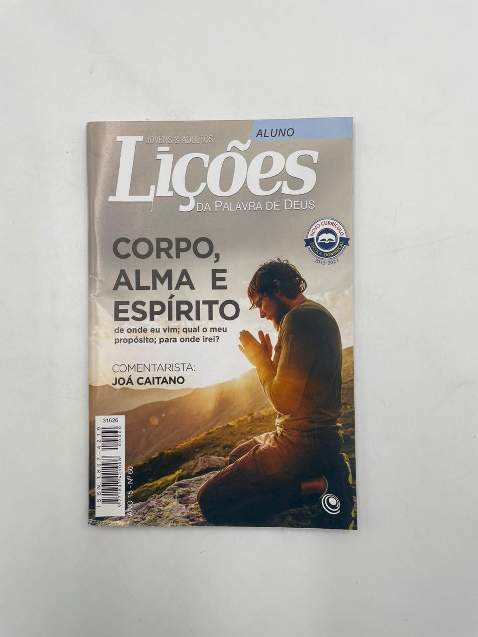 Revista EBD N60 Lições da Palavra de Deus - Corpo, Alma e Espírito  ALUNO