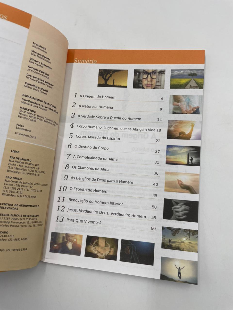 Revista EBD N60 Lições da Palavra de Deus - Corpo, Alma e Espírito  ALUNO