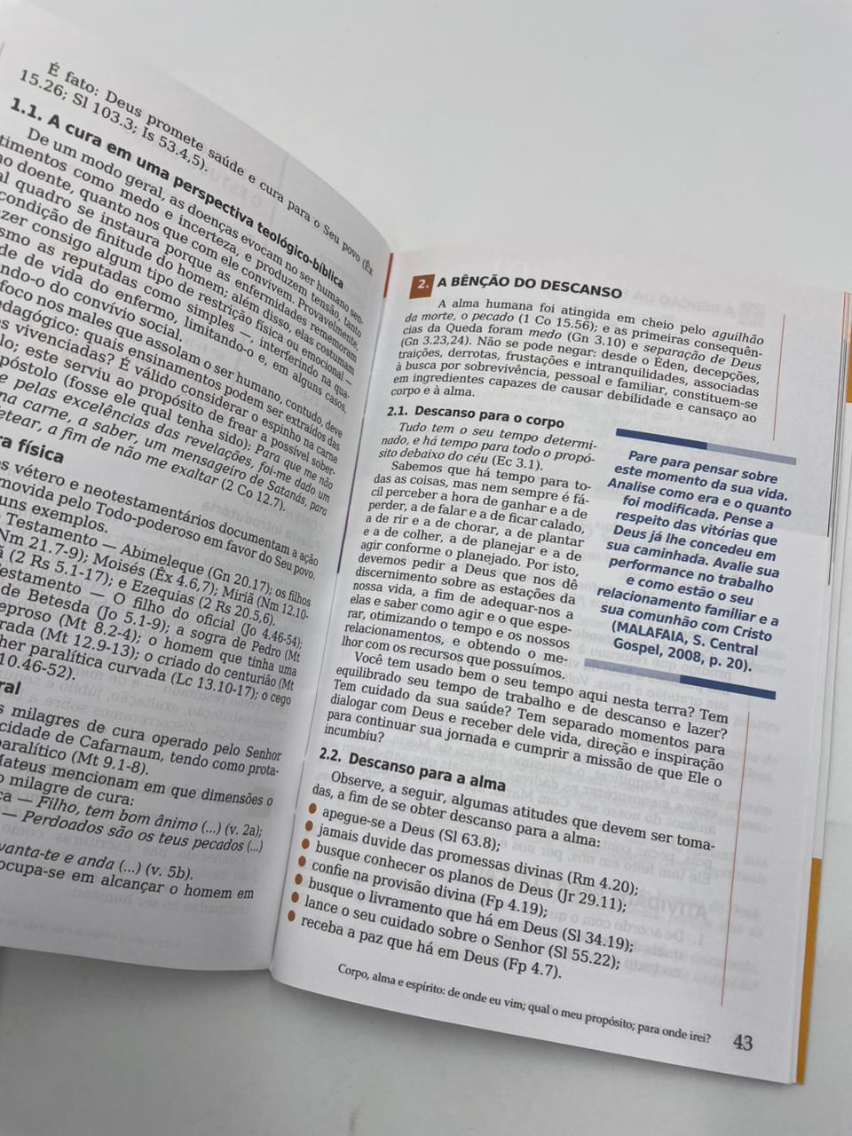 Revista EBD N60 Lições da Palavra de Deus - Corpo, Alma e Espírito  ALUNO