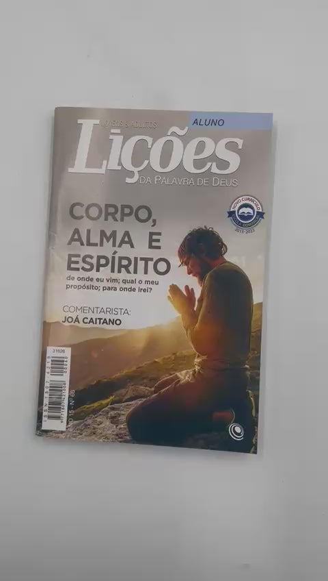 Revista EBD N60 Lições da Palavra de Deus - Corpo, Alma e Espírito  ALUNO
