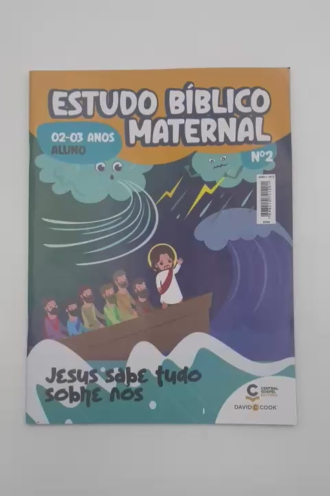 Revista EBD N02 Estudo Bíblico Maternal - Jesus Sabe Tudo Sobre Nós ALUNO